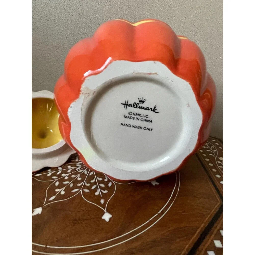 Vintage Pumpkin Jack-O-Lantern Cookie Jar Hallmark